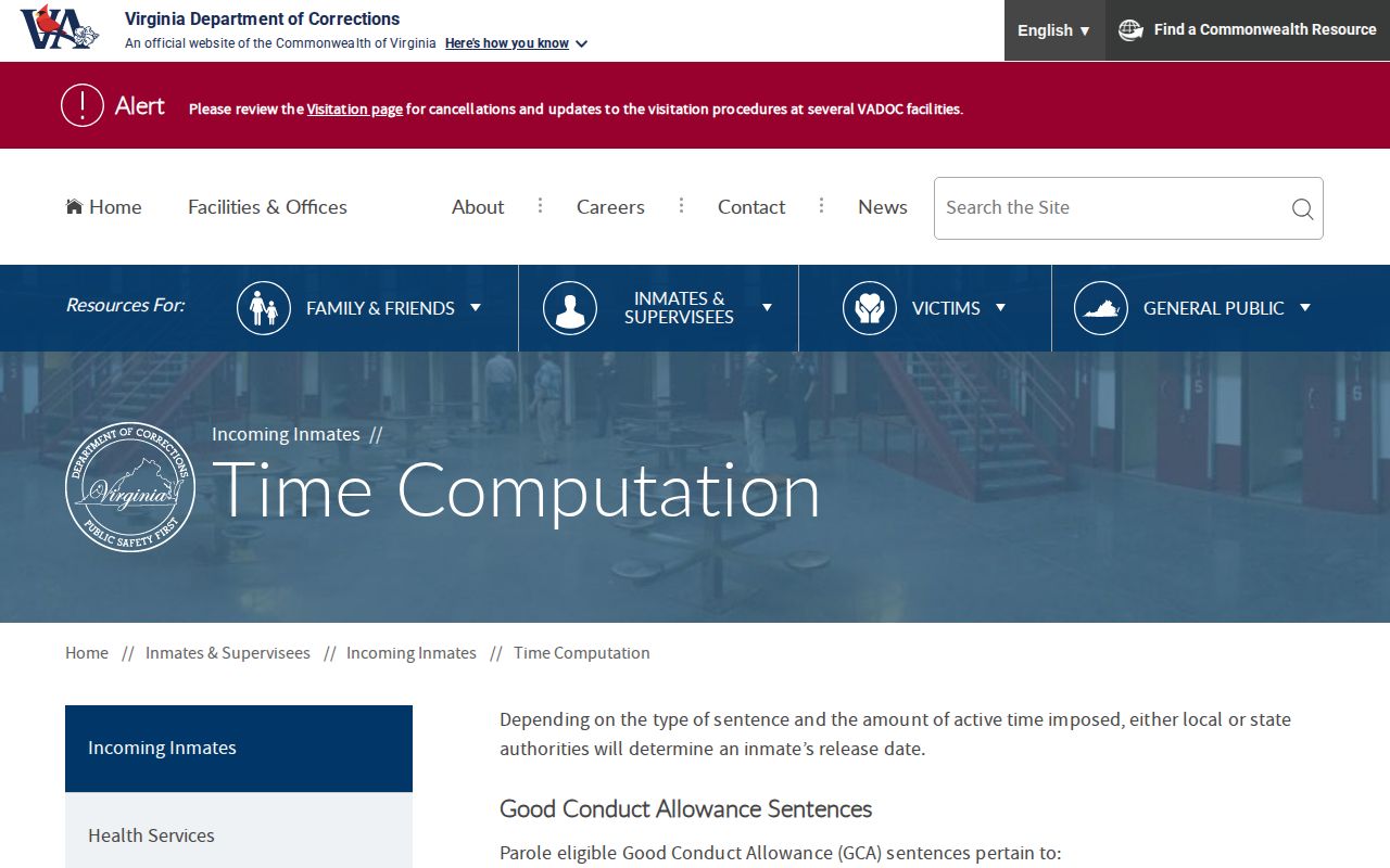 Scott County state inmate release date calculation explanation