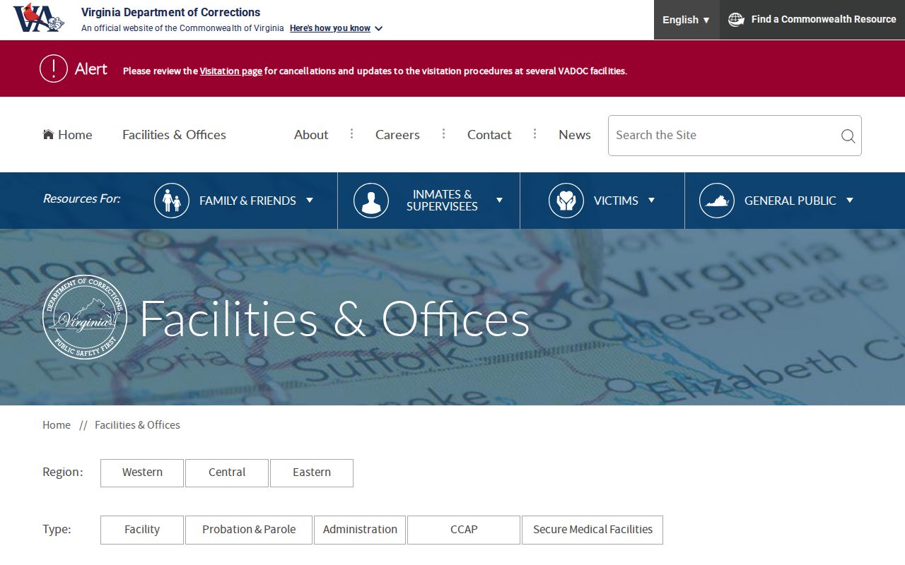 VADOC District 18 Scott County release supervision office